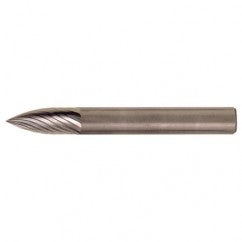 SG-3 Standard Cut Solid Carbide Bur-Pointed Tree Shape - Industrial Tool & Supply