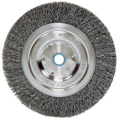 ‎Vortec Pro 6″ Narrow Face Crimped Wire Wheel, .008″ Steel Fill, 5/8″-1/2″ Arbor Hole, Retail Pack - Industrial Tool & Supply