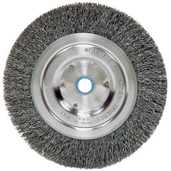 ‎Vortec Pro 6″ Narrow Face Crimped Wire Wheel, .014″ Steel Fill, 5/8″-1/2″ Arbor Hole, Retail Pack - Industrial Tool & Supply