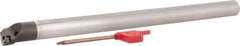Hertel - 0.77" Min Bore Diam, 10" OAL, 5/8" Shank Diam, E10SCLPR2 Indexable Boring Bar - 3-3/4" Max Bore Depth, CP.. 32.52 Insert, Screw-On Holding Method - Industrial Tool & Supply