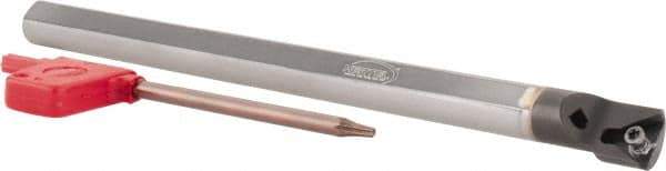 Hertel - 3/5" Min Bore Diam, 8" OAL, 1/2" Shank Diam, E08SCLPL2 Indexable Boring Bar - 3" Max Bore Depth, CP.. Insert, Screw-On Holding Method - Industrial Tool & Supply