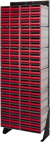 Quantum Storage - 96 Drawer, 96 Compartment, Small Parts Drawer Cabinet System - 11-3/8" Deep x 23-1/2" Wide x 70" High - Industrial Tool & Supply