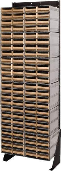 Quantum Storage - 96 Drawer, 96 Compartment, Small Parts Drawer Cabinet System - 11-3/8" Deep x 23-1/2" Wide x 70" High - Industrial Tool & Supply