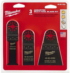 Milwaukee Tool - Rotary Multi-Material Blade - 2-1/2" Cutting Diam, Black Oxide Finish, Use with Milwaukee Multi-Tool - Industrial Tool & Supply