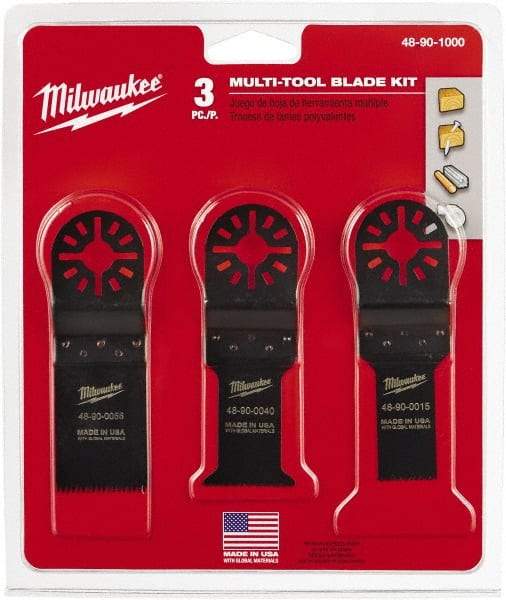 Milwaukee Tool - Rotary Multi-Material Blade - 1-1/4" Cutting Diam, Black Oxide Finish, Use with Milwaukee Multi-Tool - Industrial Tool & Supply