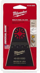 Milwaukee Tool - Rotary Multi-Material Blade - 2-1/2" Cutting Diam, Black Oxide Finish, Use with Milwaukee Multi-Tool - Industrial Tool & Supply