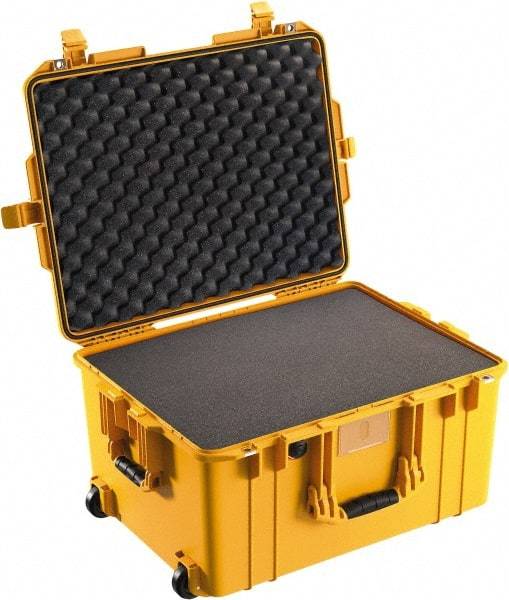 Pelican Products, Inc. - 18-51/64" Wide x 13-1/4" High, Aircase w/Foam - Yellow - Industrial Tool & Supply