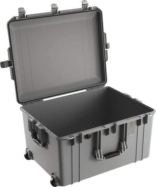 Pelican Products, Inc. - 20-21/32" Wide x 14-7/8" High, Aircase w/Wheels - Silver - Industrial Tool & Supply