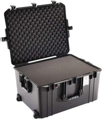Pelican Products, Inc. - 20-21/32" Wide x 14-7/8" High, Aircase w/Foam & Wheels - Black - Industrial Tool & Supply