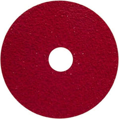 Norton - 40 Grit, 5" Disc Diam, 5/8-11 Center Hole, Type 29 Ceramic Alumina Flap Disc - 12,000 Max RPM, Fiberglass Backing, Arbor Attaching System, Coated - Industrial Tool & Supply