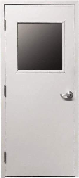 Portafab - 3' Wide x 7' High, Swing Door for Temporary Structures - Industrial Tool & Supply