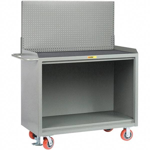 Little Giant - 3,600 Lb Capacity Mobile Service Bench - 41" Wide x 24" Deep x 43" High, Steel, Gray - Industrial Tool & Supply