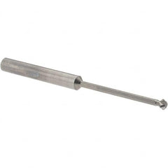 Accupro - 5/32° 5/32" Cut Diam, 0.078" Cut Width, 3/16" Shank, Solid Carbide Double-Angle Cutter - Industrial Tool & Supply