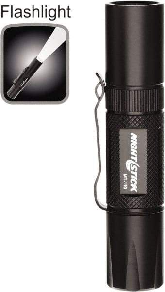 Bayco - LED Bulb, Industrial/Tactical Flashlight - Black Aluminum Body, AA Batteries - Industrial Tool & Supply