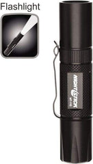 Bayco - LED Bulb, Industrial/Tactical Flashlight - Black Aluminum Body, AA Batteries - Industrial Tool & Supply
