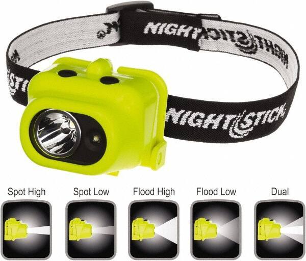 Bayco - LED Bulb, Hands-free Flashlight - Green Polycarbonate Body, AAA Batteries - Industrial Tool & Supply