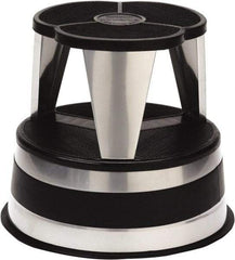 Cramer - 14-1/2" High, Silvertone Step Stool - Steel, 350 Lb Capacity, Type 1AA Industry Rating - Industrial Tool & Supply