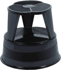 Cramer - 14-1/2" High, Black Step Stool - Steel, 350 Lb Capacity, Type 1AA Industry Rating - Industrial Tool & Supply