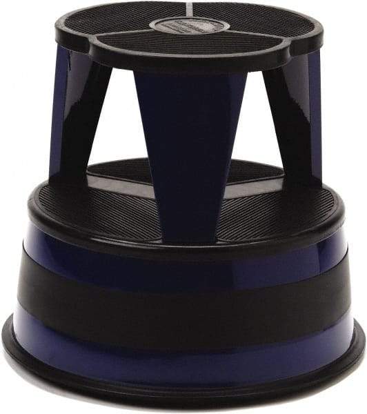 Cramer - 14-1/2" High, Navy Step Stool - Steel, 350 Lb Capacity, Type 1AA Industry Rating - Industrial Tool & Supply