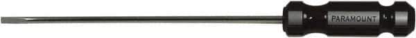 Paramount - 395mm OAL Cabinet Slotted Screwdriver - 300mm Blade Length, Round Shank, Acetate Handle - Industrial Tool & Supply