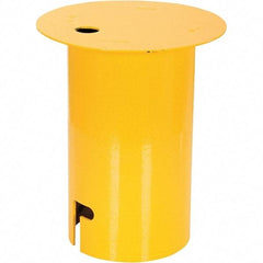 Vestil - 5-1/2" Sleeve Cover - Yellow, Steel, Smooth Surface - Industrial Tool & Supply