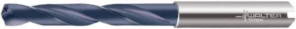 Walter-Titex - 0.492" 140° Solid Carbide Jobber Drill - TiAlN Finish, Right Hand Cut, Spiral Flute, Whistle Notch Shank, 4.8819" OAL, Special Type Point - Industrial Tool & Supply