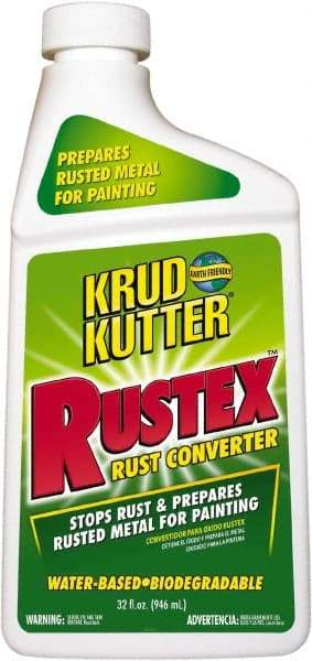 Krud Kutter - 32 Fl oz Bottle Rust Converter - 50 to 75 Sq Ft/Gal Coverage - Industrial Tool & Supply
