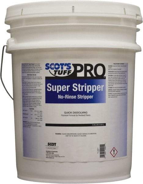 Scot's Tuff - 5 Gal Pail Stripper - Use on Vinyl, Terrazzo, Marble, Quarry Tile - Industrial Tool & Supply