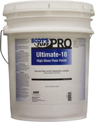 Scot's Tuff - 5 Gal Pail Finish - Use on Vinyl, Vinyl Asbestos, Asphalt, Linoleum, Terrazzo, Quarry Tile, Marble, Cork - Industrial Tool & Supply