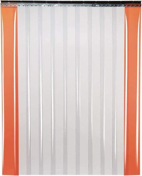 TMI, LLC - 14' Door Width x 12' Door Height PVC Smooth Strip Door Kit - 16" Strip Width x 0.16" Strip Thickness, Clear - Industrial Tool & Supply
