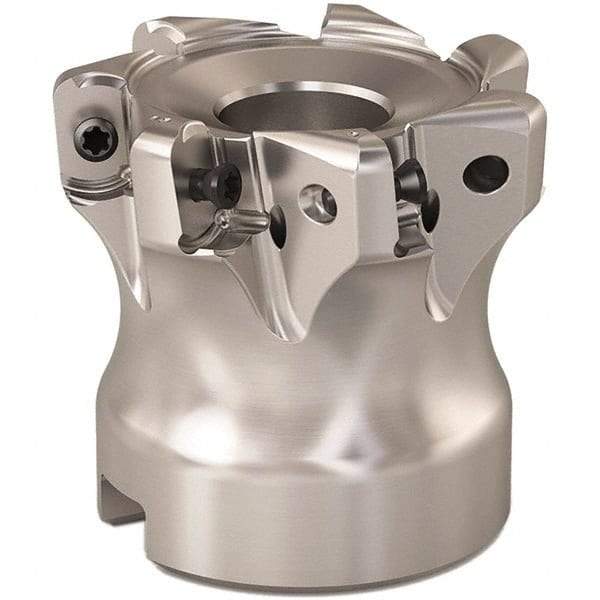 Seco - 1.653" Cut Diam, 0.9mm Max Depth, 0.629" Arbor Hole, 7 Inserts, LOHT06 Insert Style, Indexable Copy Face Mill - R220.21 Cutter Style, 1.574 High, Through Coolant, Series R220 - Industrial Tool & Supply