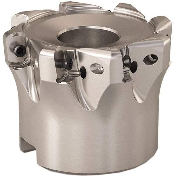 Seco - 52mm Cut Diam, 0.9mm Max Depth, 0.8661" Arbor Hole, 8 Inserts, LOHT06 Insert Style, Indexable Copy Face Mill - R220.21 Cutter Style, 1.5748 High, Series Doubleoctomill - Industrial Tool & Supply