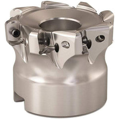 Seco - 50mm Cut Diam, 0.9mm Max Depth, 0.8661" Arbor Hole, 8 Inserts, LOHT06 Insert Style, Indexable Copy Face Mill - R220.21 Cutter Style, 1.5748 High, Series Doubleoctomill - Industrial Tool & Supply