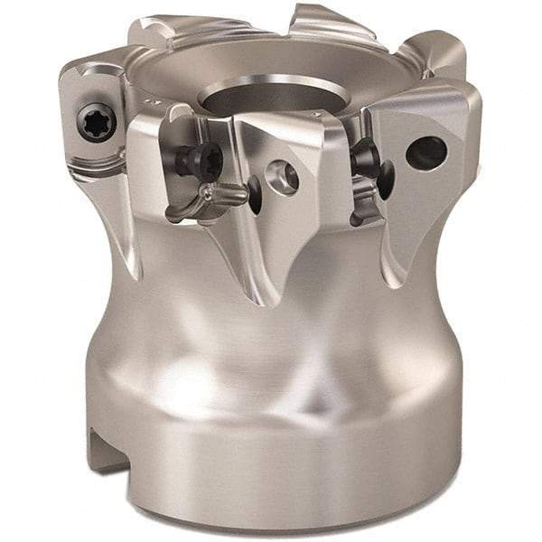 Seco - 35mm Cut Diam, 0.9mm Max Depth, 0.6299" Arbor Hole, 6 Inserts, LOHT06 Insert Style, Indexable Copy Face Mill - R220.21 Cutter Style, 1.378 High, Series Doubleoctomill - Industrial Tool & Supply