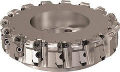 Seco - 250mm Cut Diam, 6mm Max Depth, 2.3622" Arbor Hole, 16 Inserts, ONMU09 Insert Style, Indexable Copy Face Mill - R220.48 Cutter Style, 3.1496 High, Series Doubleoctomill - Industrial Tool & Supply