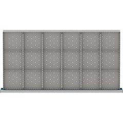 LISTA - 18-Compartment Drawer Divider Layout for 3.15" High Drawers - Industrial Tool & Supply