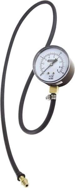 General - 2-1/2" Dial, 3/8 Thread, 0-15 Scale Range, Pressure Gauge - Thread Connection Mount, Accurate to ±1.5% of Full-Scale Range of Scale - Industrial Tool & Supply
