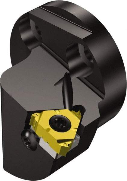 Sandvik Coromant - Insert Style SL-266R/LKF, 32mm Head Length, Left Hand Cut, External Modular Threading Cutting Unit Head - System Size 40, 27mm Center to Cutting Edge, Series CoroThread 266 - Industrial Tool & Supply