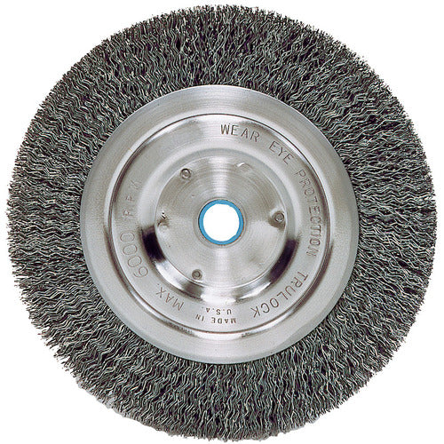 Vortec Pro 6″ Crimped Wire Wheel, .014″ Steel Fill, Narrow Face, 5/8″-1/2″ Arbor Hole - Industrial Tool & Supply