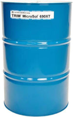 Master Fluid Solutions - Trim MicroSol 690XT, 54 Gal Drum Emulsion Fluid - Semisynthetic, For Cutting, Drilling, Sawing, Grinding - Industrial Tool & Supply