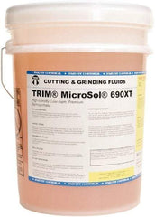 Master Fluid Solutions - Trim MicroSol 690XT, 5 Gal Pail Cutting & Grinding Fluid - Semisynthetic, For Machining - Industrial Tool & Supply
