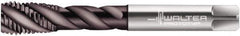 Walter-Prototyp - M12x1.50 Metric Fine 4 Flute 6HX Bottoming Spiral Flute Tap - Powdered Metal, Hardlube Finish, 100mm OAL, Right Hand Flute, Right Hand Thread, Series EP2156362 - Industrial Tool & Supply