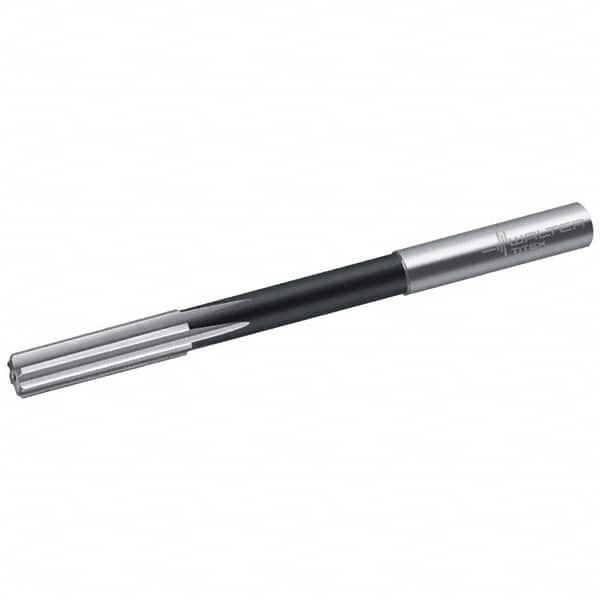 Chucking Reamer: 0.3701″ Dia, 4.9213″ OAL, 1.4173″ Flute Length, Straight Shank, Cobalt Steel 6 Flute, RH