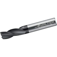 Walter-Prototyp - 1mm, 4mm LOC, 3mm Shank Diam, 38mm OAL, 3 Flute, Solid Carbide Square End Mill - Single End, Diamond Finish, Spiral Flute, 30° Helix, Centercutting, Right Hand Cut, Right Hand Flute - Industrial Tool & Supply