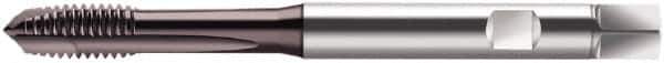 Walter-Prototyp - M5x0.80 Metric, 3 Flute, Hardlube Finish, Cobalt Spiral Point Tap - Plug Chamfer, Right Hand Thread, 70mm OAL, 8mm Thread Length, 6mm Shank Diam, 6HX Class of Fit, Series S2021302 - Exact Industrial Supply