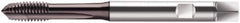 Walter-Prototyp - M10x1.50 Metric, 3 Flute, Hardlube Finish, Cobalt Spiral Point Tap - Plug Chamfer, Right Hand Thread, 100mm OAL, 15mm Thread Length, 10mm Shank Diam, 6HX Class of Fit, Series S2021302 - Exact Industrial Supply