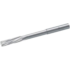 Walter-Titex - 13mm Solid Carbide 6 Flute Chucking Reamer - Spiral Flute, 12mm Straight Shank, 44mm Flute Length, 151mm OAL - Industrial Tool & Supply