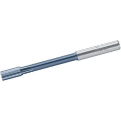 Walter-Titex - 7.97mm Solid Carbide 6 Flute Chucking Reamer - Straight Flute, 8mm Straight Shank, 16mm Flute Length, 100mm OAL - Industrial Tool & Supply