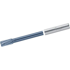 Walter-Titex - 5.99mm Solid Carbide 4 Flute Chucking Reamer - Spiral Flute, 6mm Straight Shank, 12mm Flute Length, 75mm OAL - Industrial Tool & Supply