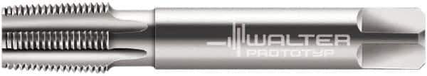 Walter-Prototyp - 2 - 11-1/2 NPT Thread, 7 Flute Standard Pipe Tap - 180mm OAL, 31mm Thread Length, 1.7717" Shank Diam, Bright Finish, Cobalt - Exact Industrial Supply